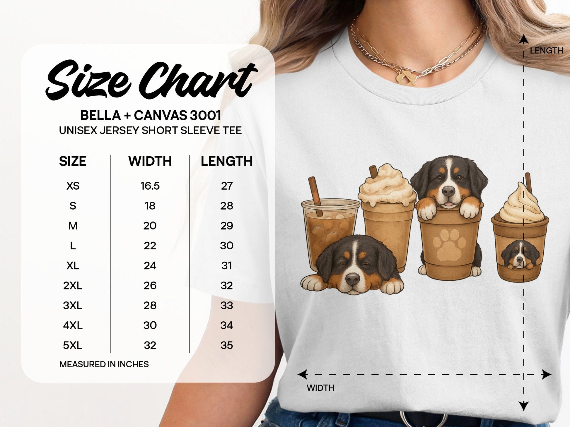 Cute Dogs with Coffee Shirts Graphic T-shirt product