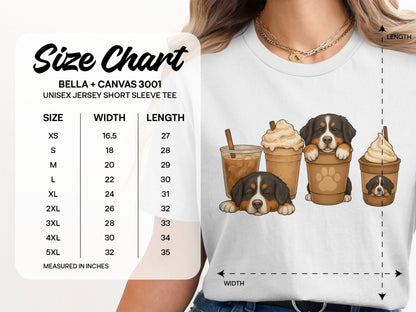 Cute Dogs with Coffee Shirts Graphic T-shirt product
