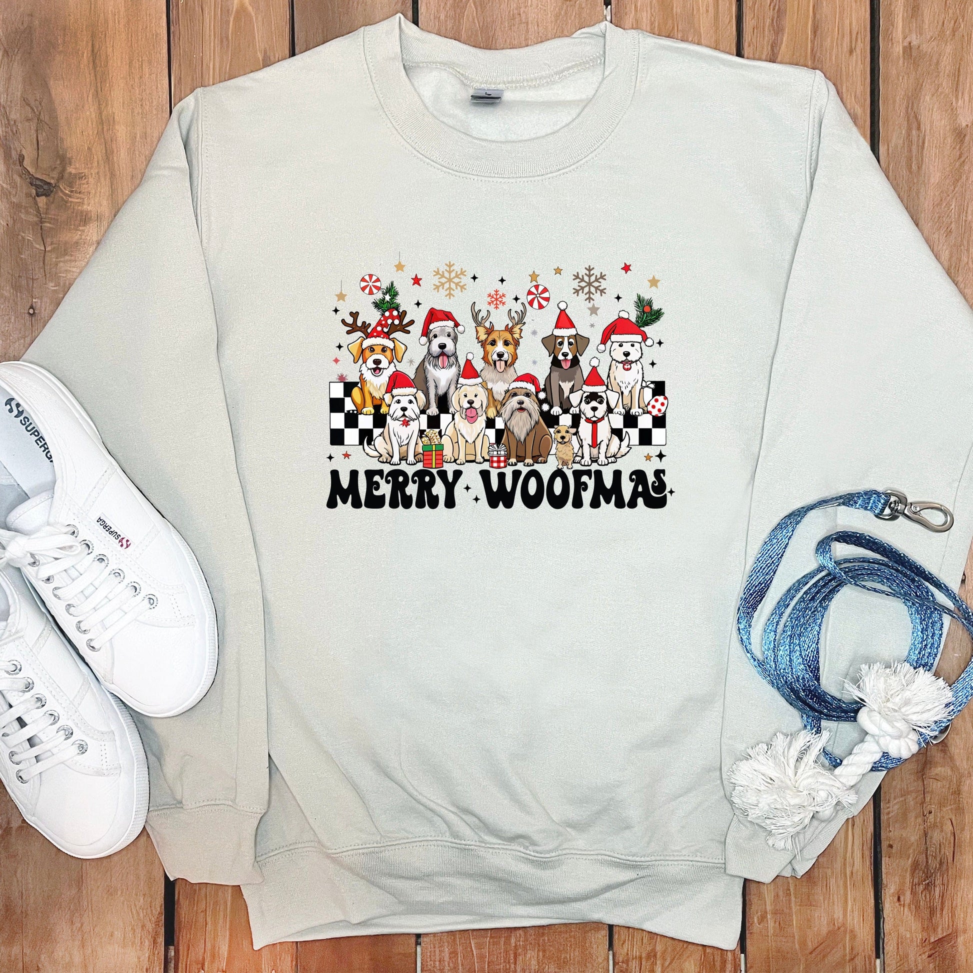 Merry Woofmas Christmas Dogs Cute Design Sweatshirt product type