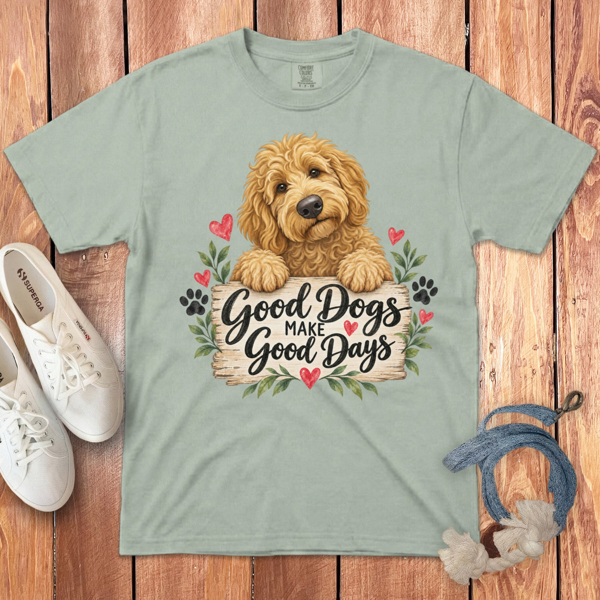 Golden Goldendoodle Good Days Signature T-Shirt