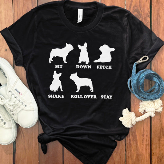 Cute Dog Command Graphic Print T-Shirt product