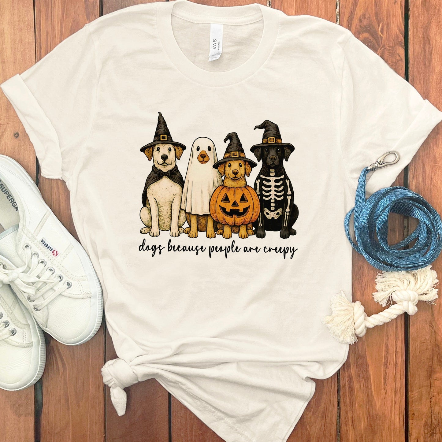 Dogs Because People Are Creepy Graphic Shirt product