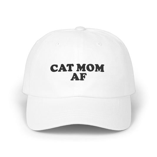 Cat Mom AF Embroidered Baseball Cap Hat product type