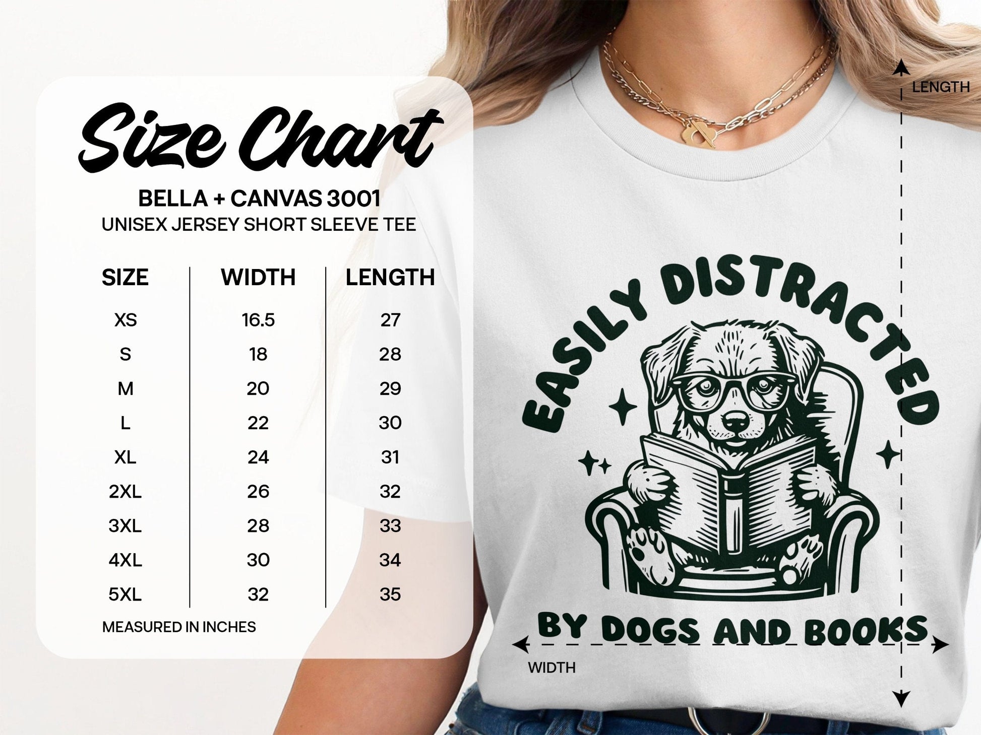 Easily Distracted by Dogs and Books shirt product type