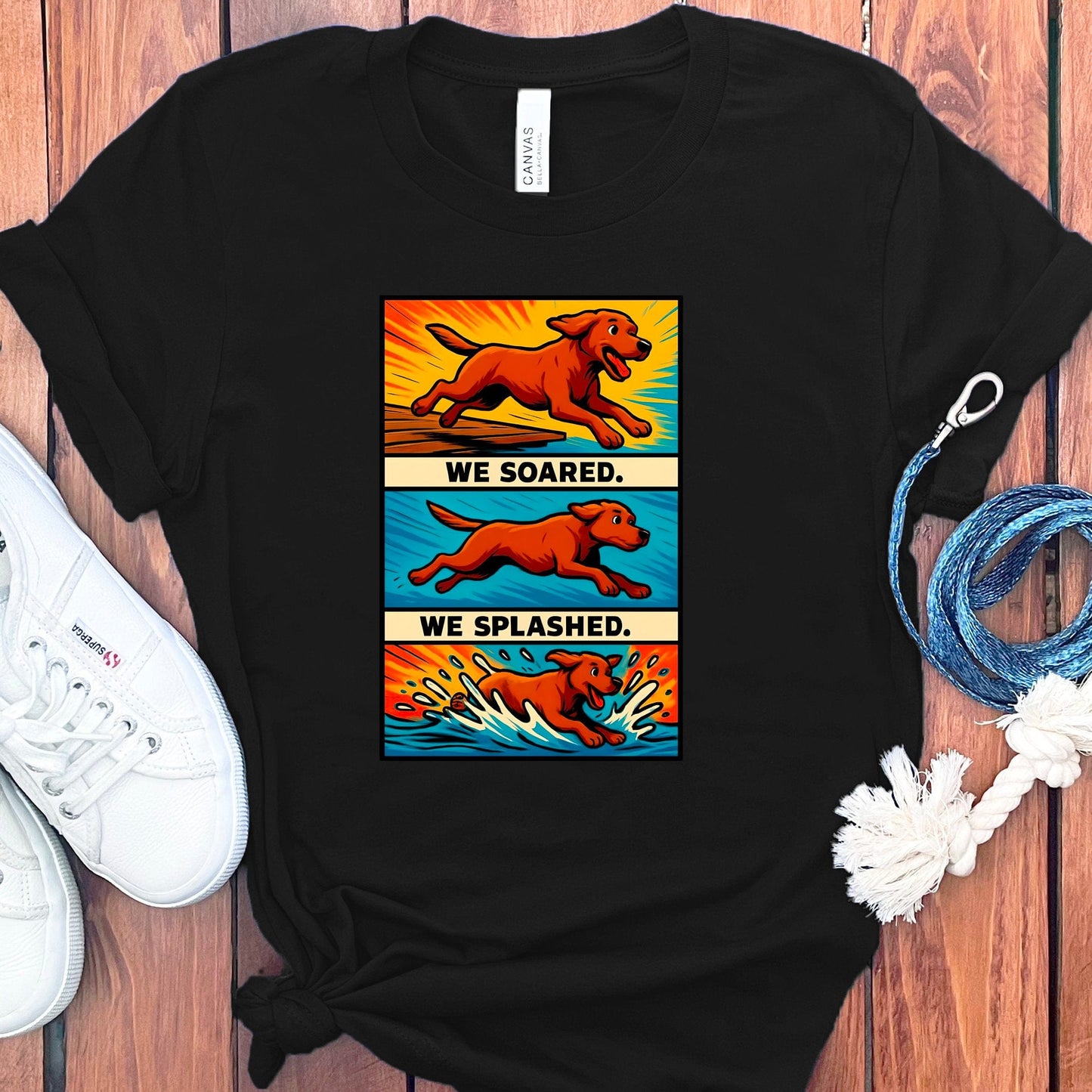We Soared We Splashed Dog Adventure T-shirt product