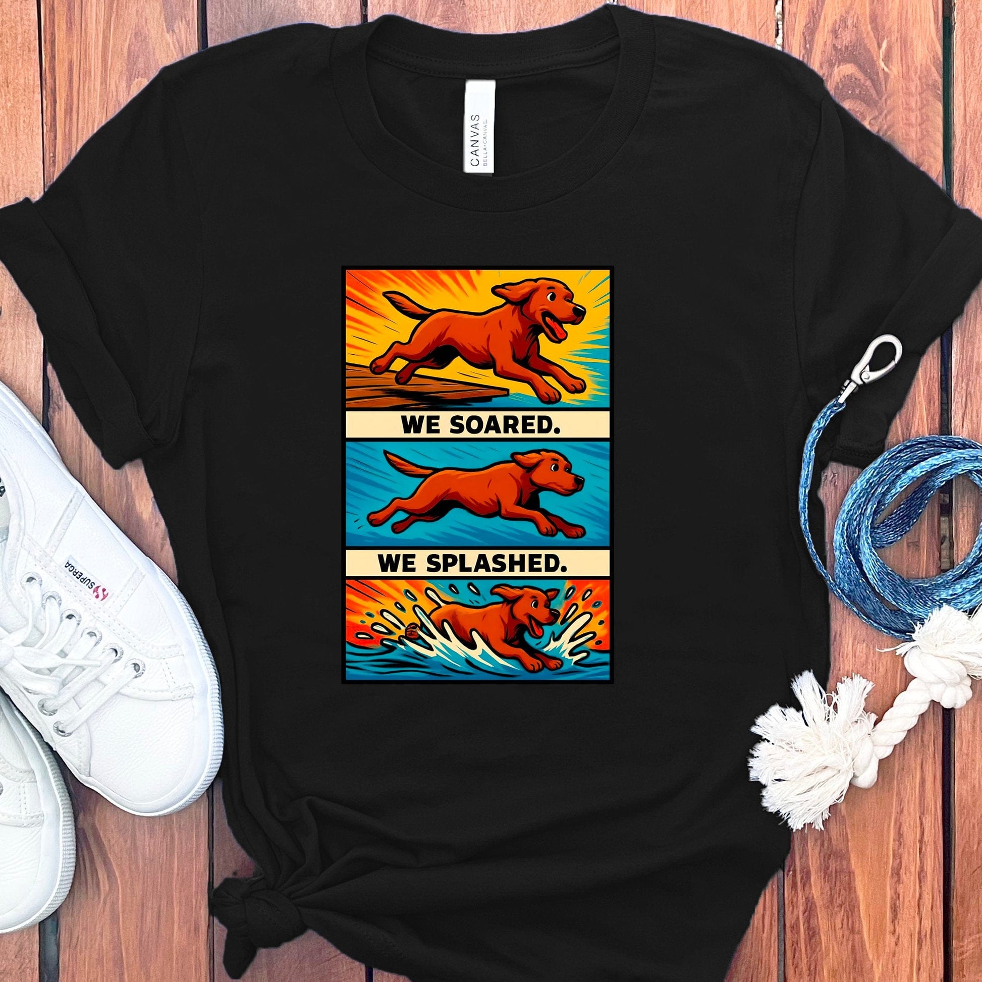 We Soared We Splashed Dog Adventure T-shirt product