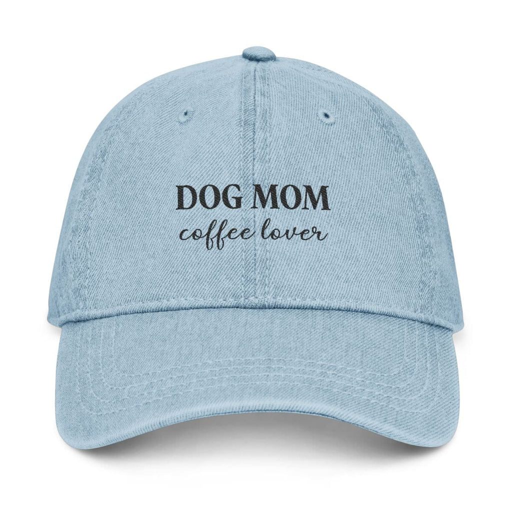 Dog Mom Coffee Lover Hat in Light Blue / One size by Puppy Jo