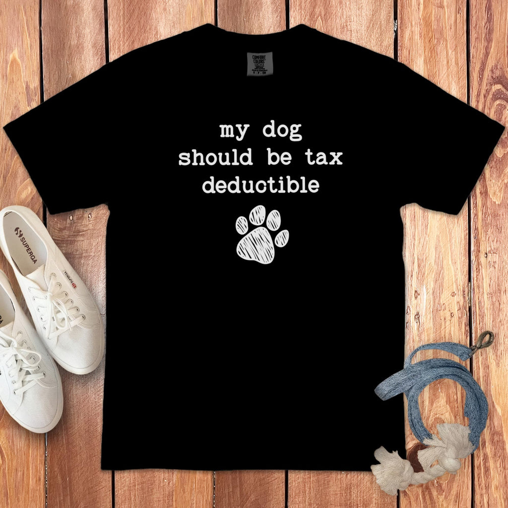Dog Tax Signature T-Shirt in Black / S by Puppy Jo