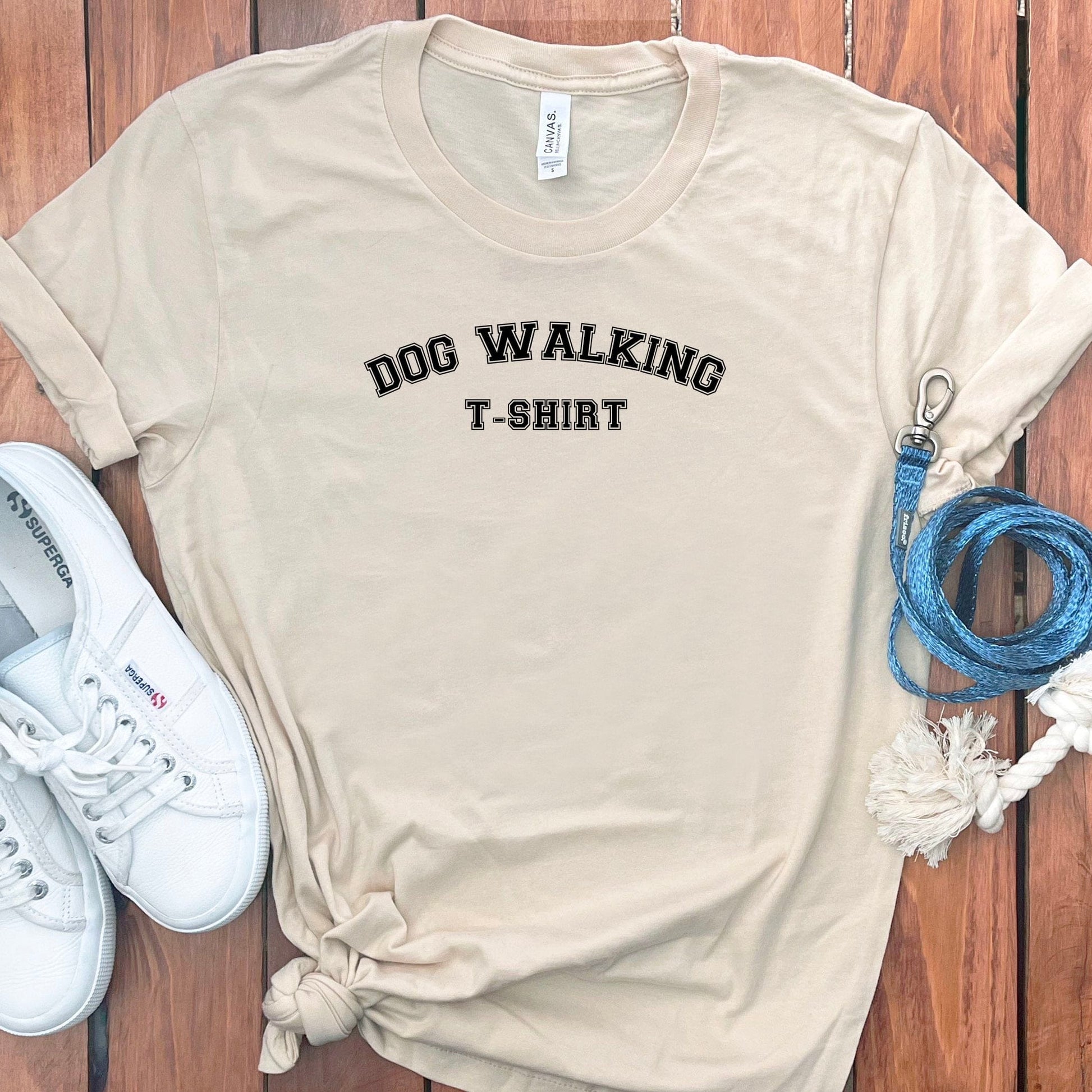Dog Walking T-Shirt Casual Graphic Tee product