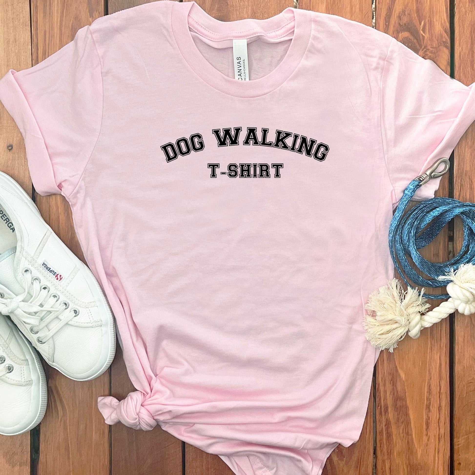 Dog Walking T-Shirt Casual Apparel for Pet Lovers product type