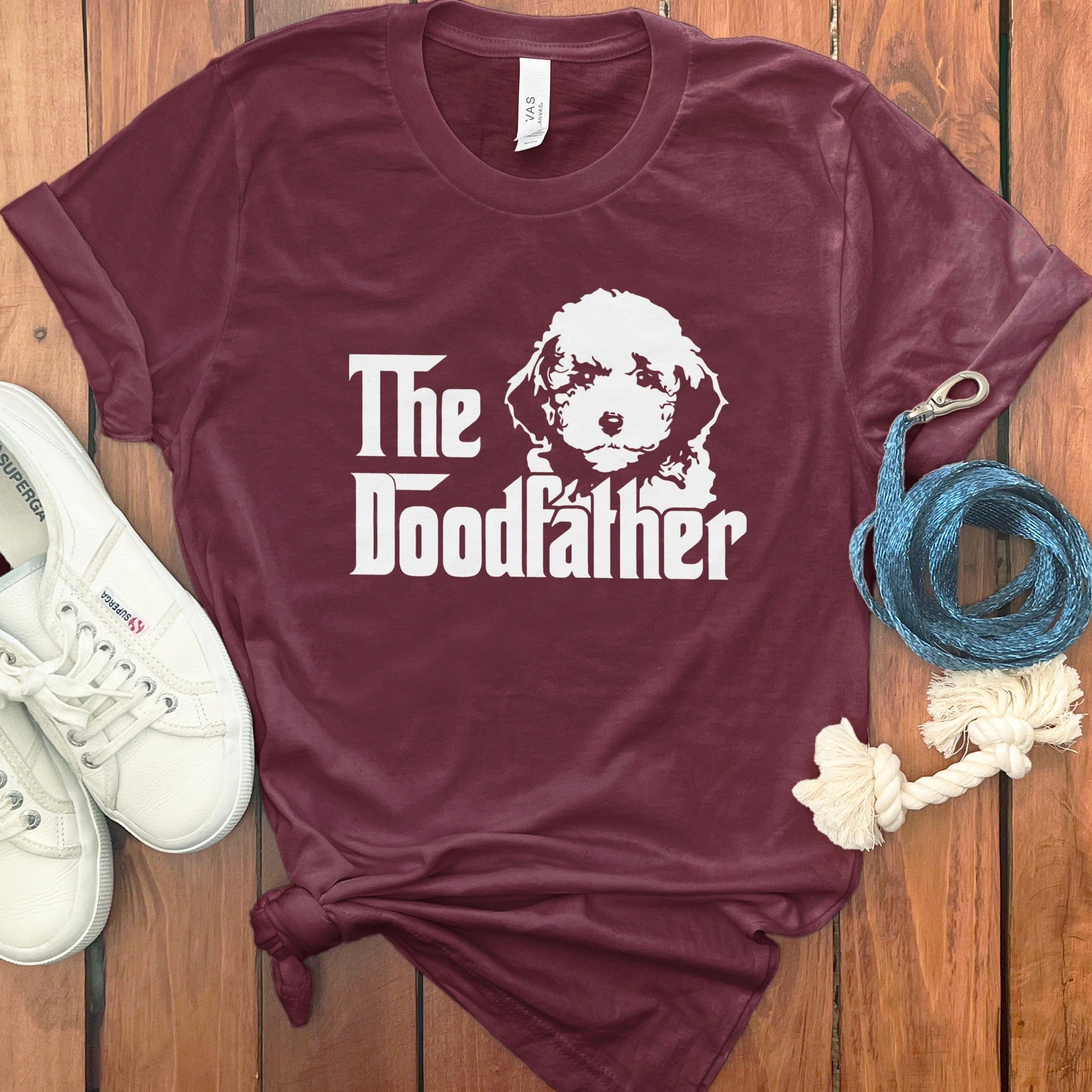 Doodfather T-Shirt in Maroon / S by Puppy Jo