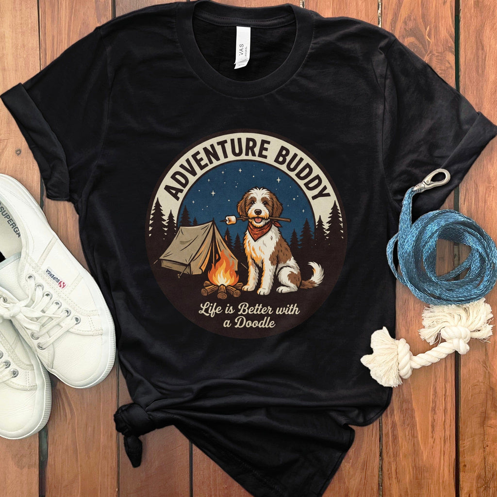 Doodle Adventure T-Shirt in Black / S by Puppy Jo