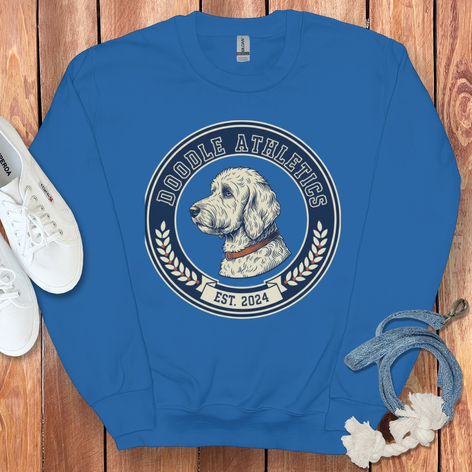 Doodle Athletics Sweatshirt in Royal / S by Puppy Jo