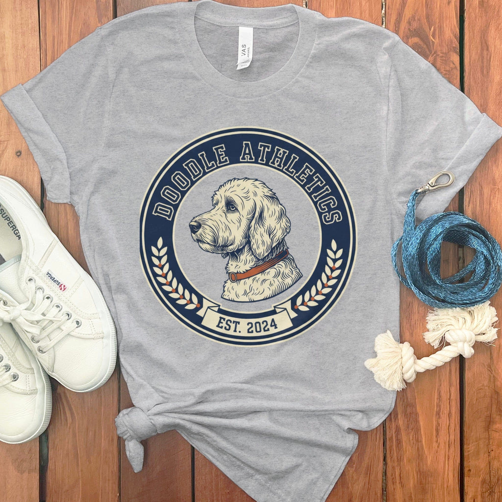 Doodle Athletics T-Shirt in Athletic Heather / S by Puppy Jo