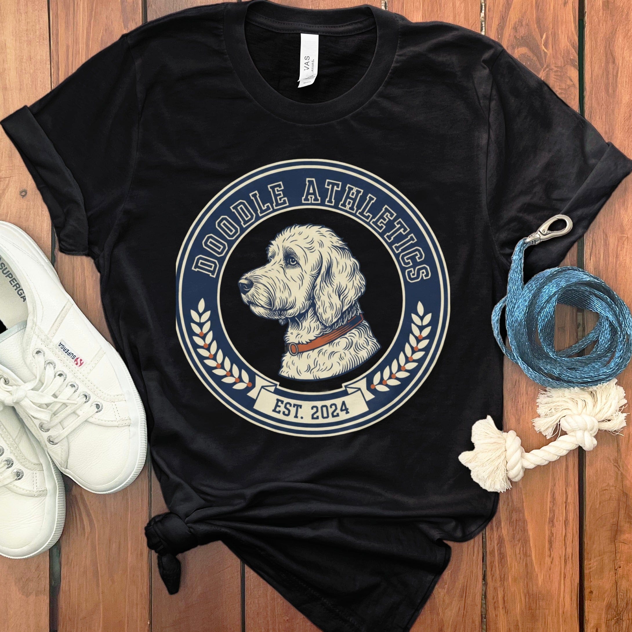 Doodle Athletics T-Shirt in Black / S by Puppy Jo