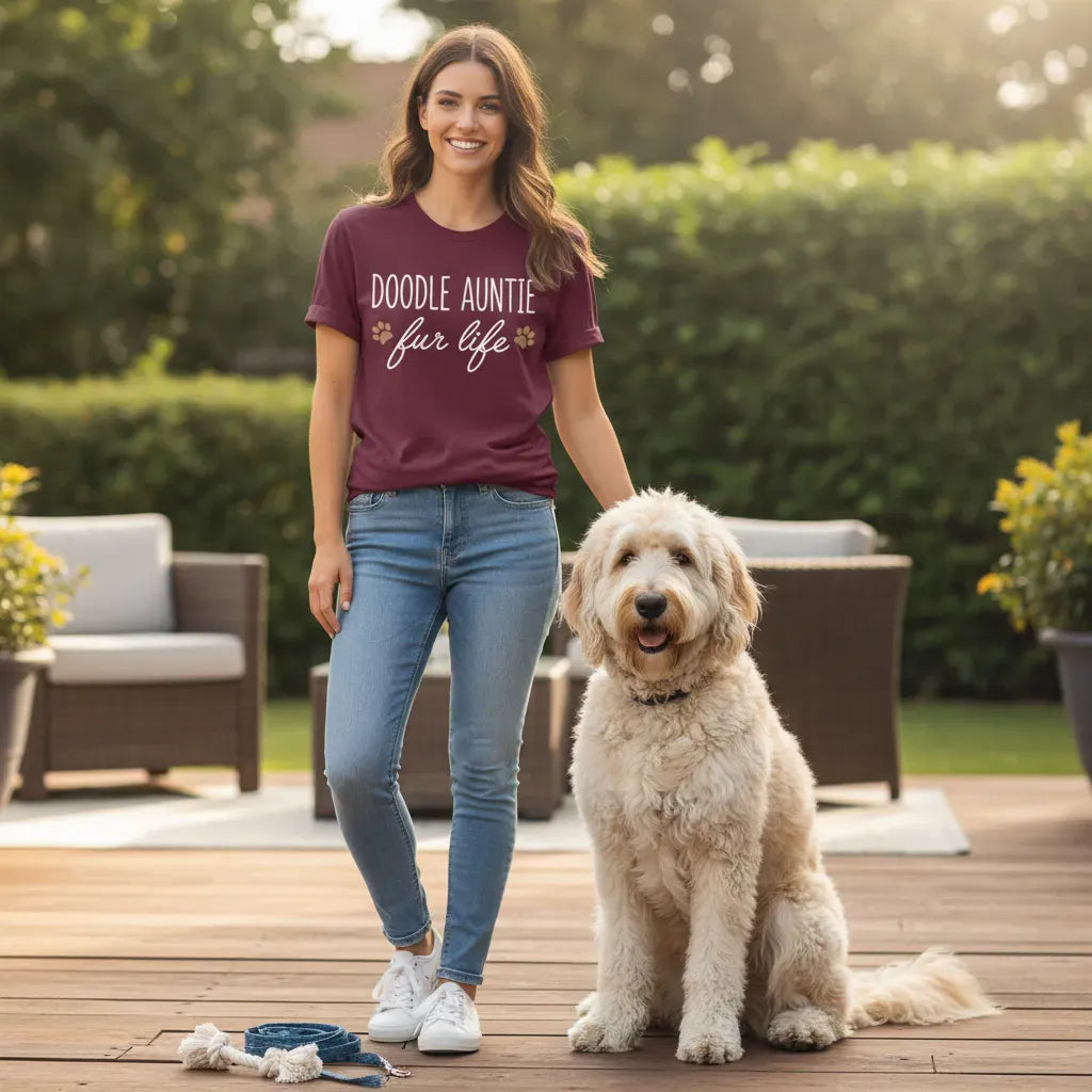 Doodle Auntie Life T-Shirt in by Puppy Jo
