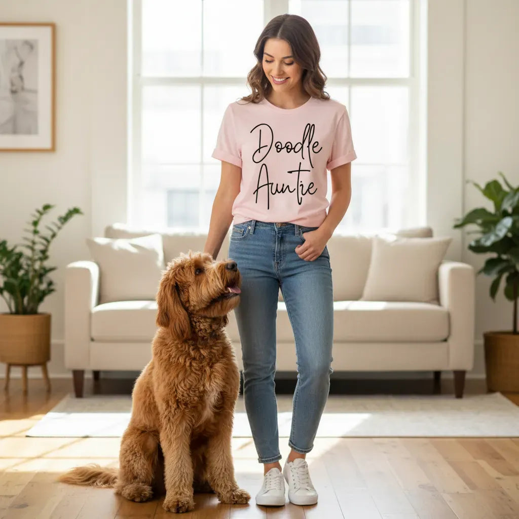 Doodle Auntie T-Shirt in by Puppy Jo