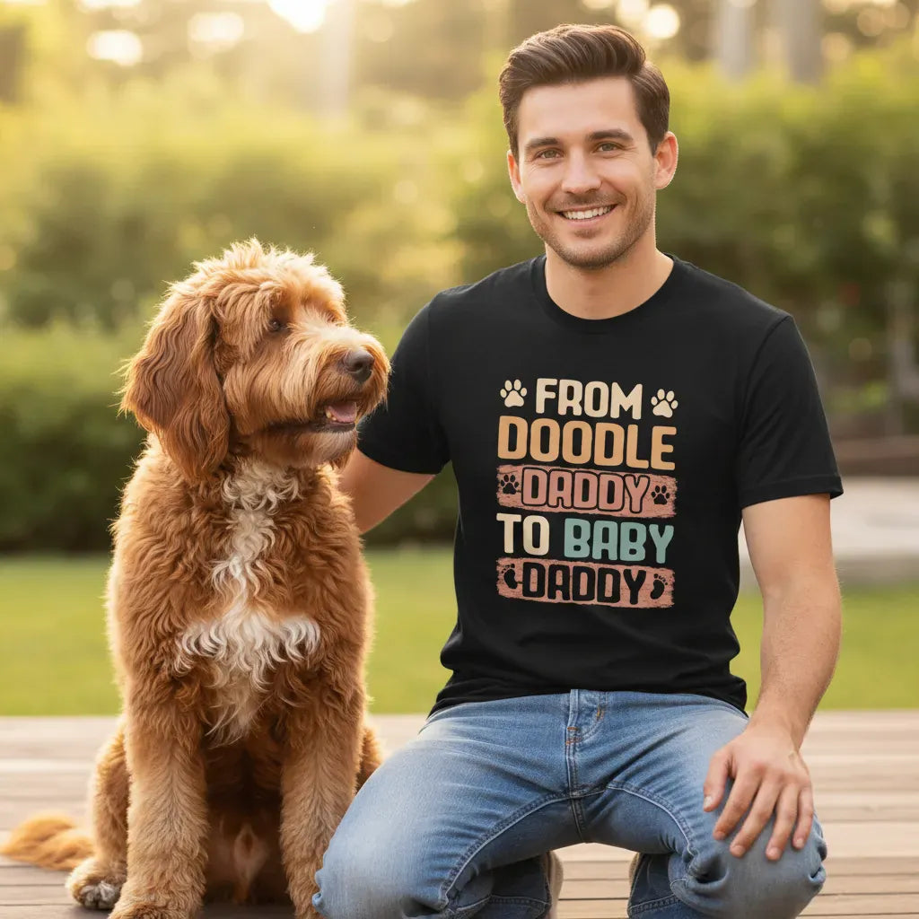 Doodle Baby Daddy T-Shirt in by Puppy Jo