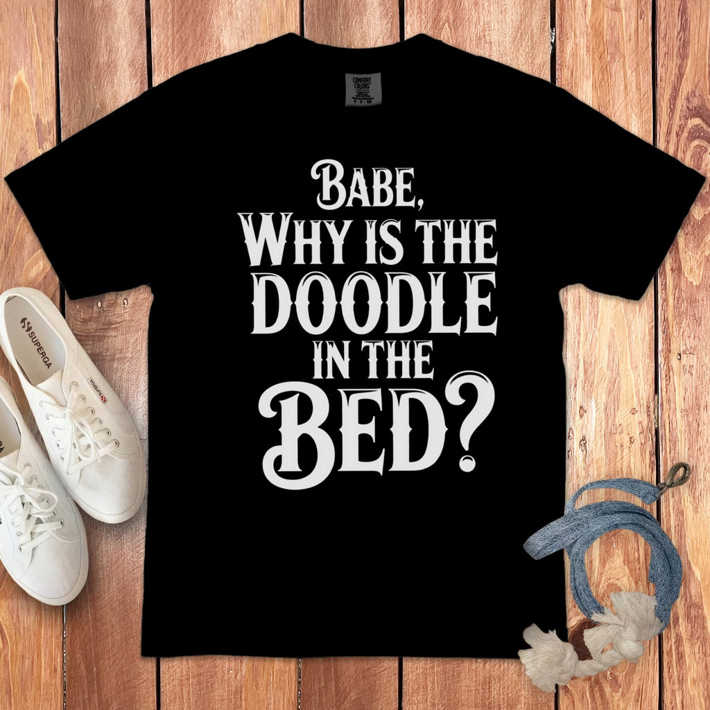 Doodle Bed Signature T-Shirt in Black / S by Puppy Jo