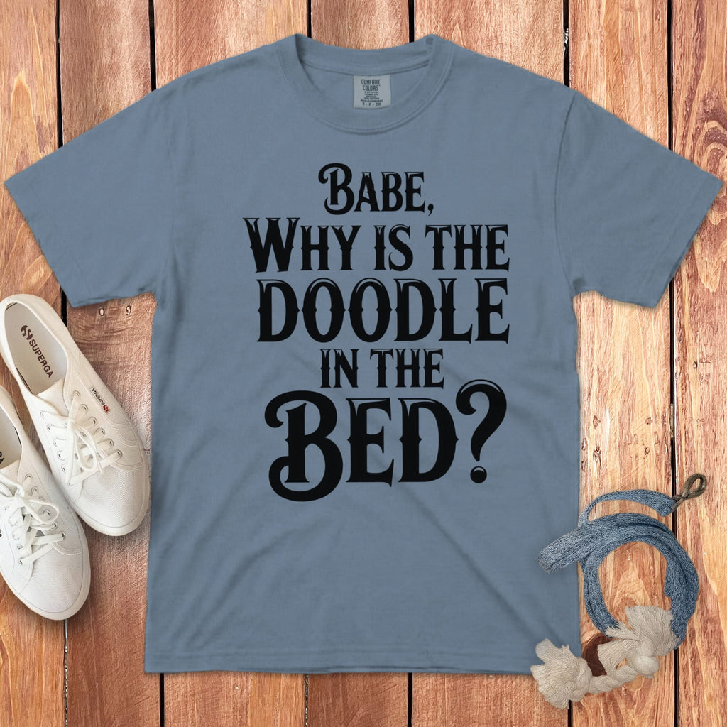 Doodle Bed Signature T-Shirt in Blue Jean / S by Puppy Jo