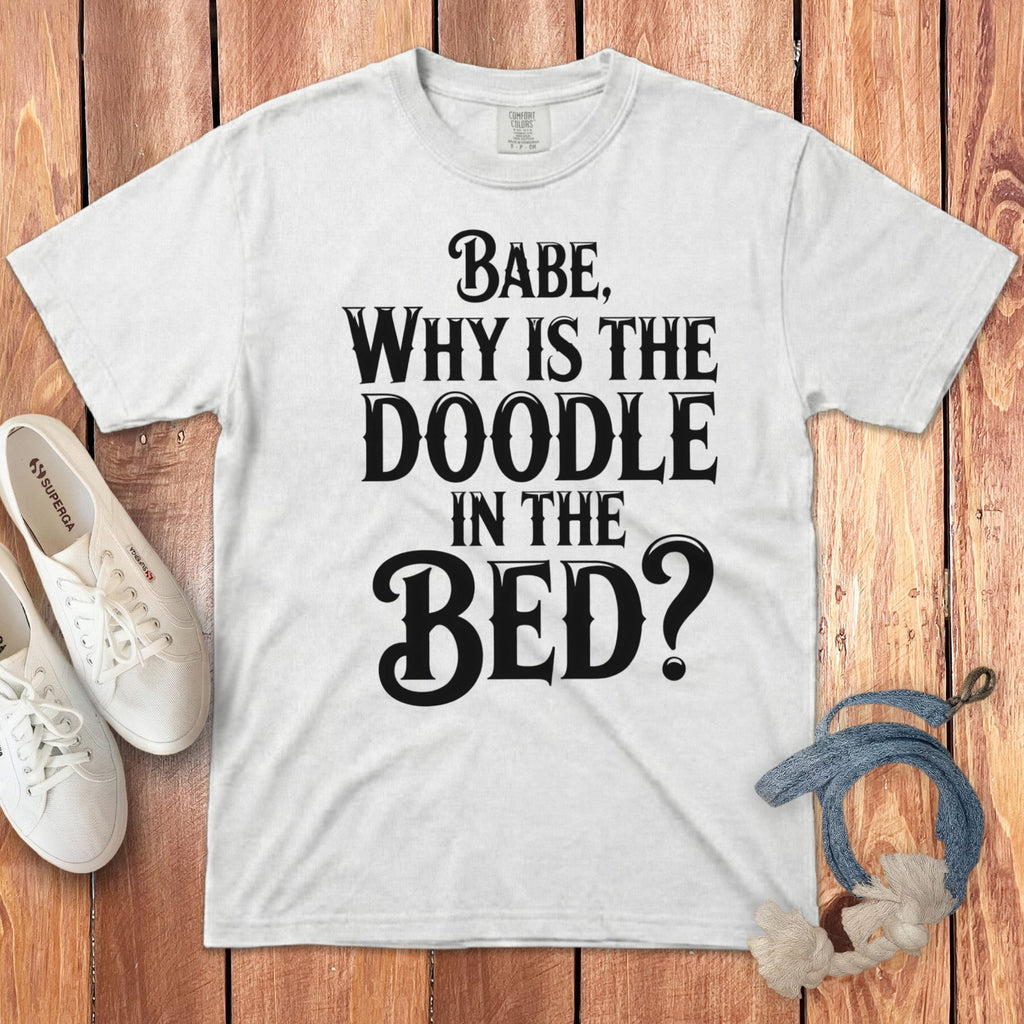 Doodle Bed Signature T-Shirt in White / S by Puppy Jo