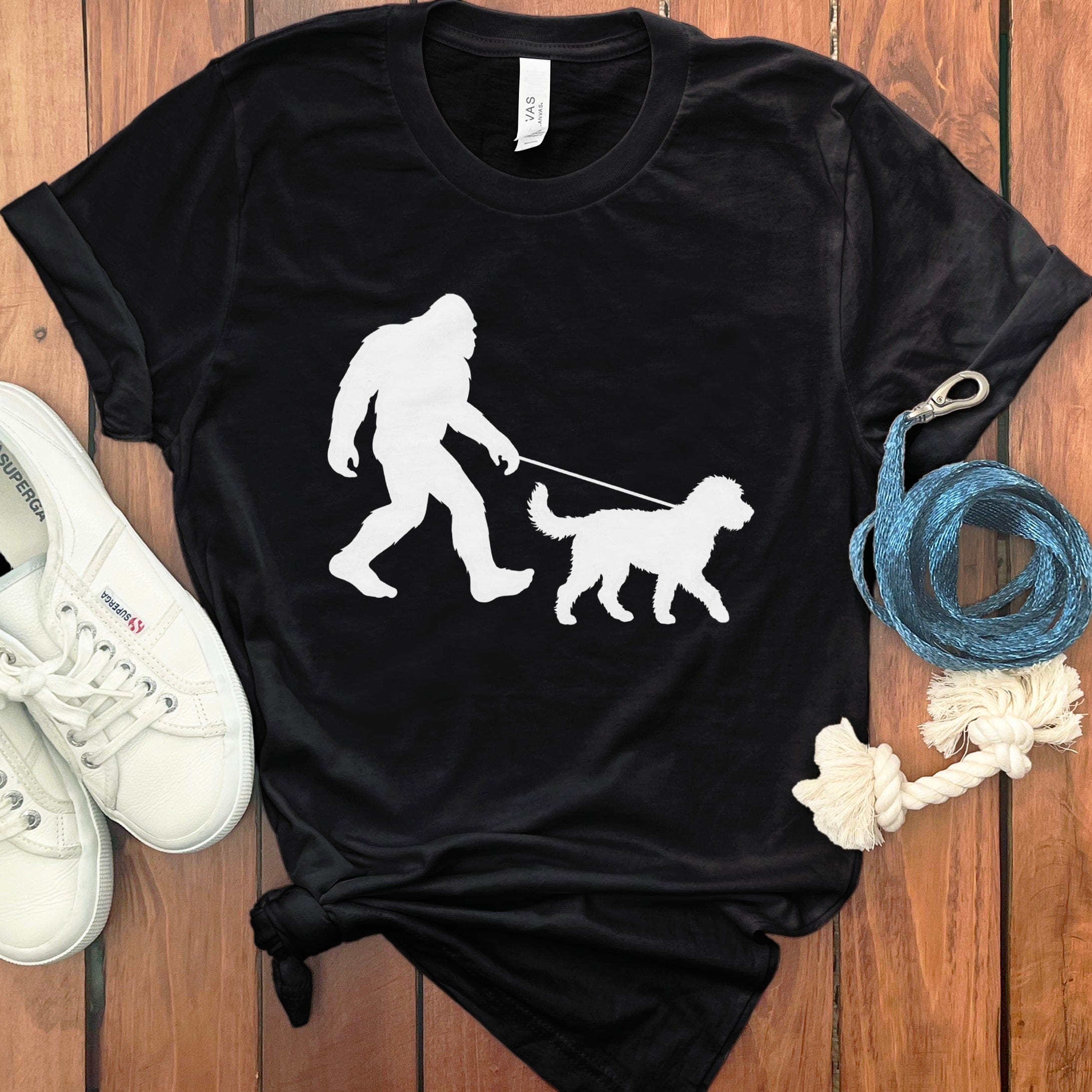 Doodle Bigfoot T-Shirt in Black / S by Puppy Jo