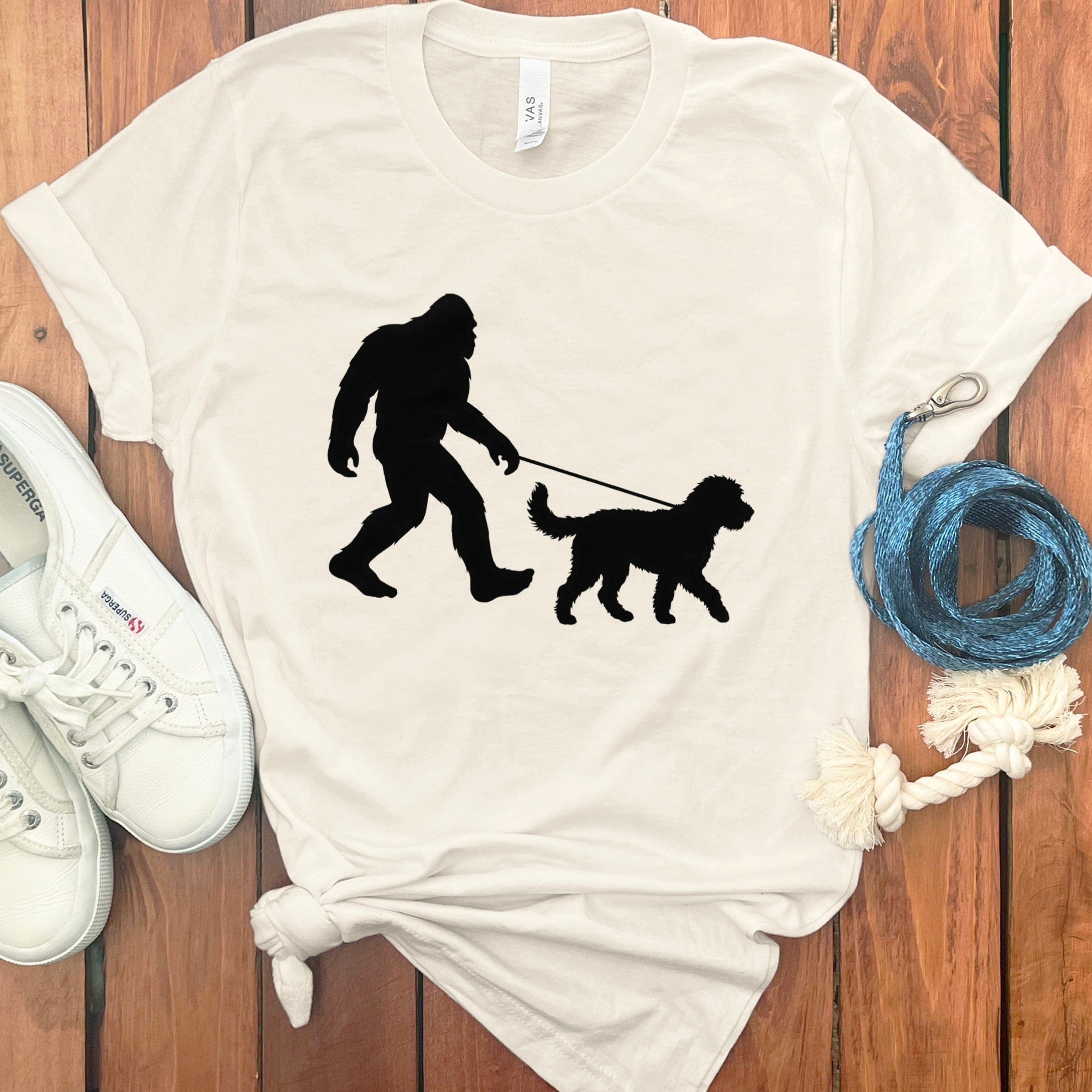 Doodle Bigfoot T-Shirt in Natural / S by Puppy Jo