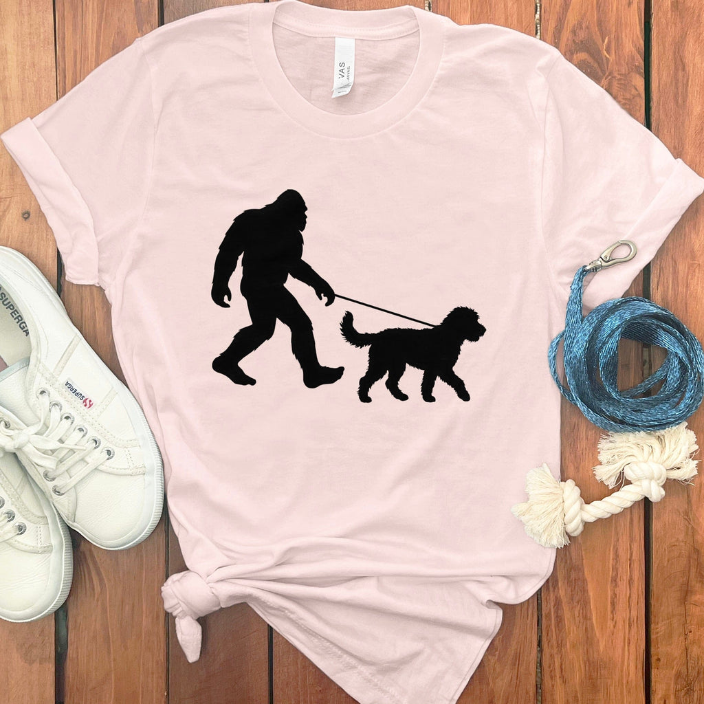 Doodle Bigfoot T-Shirt in Soft Pink / S by Puppy Jo