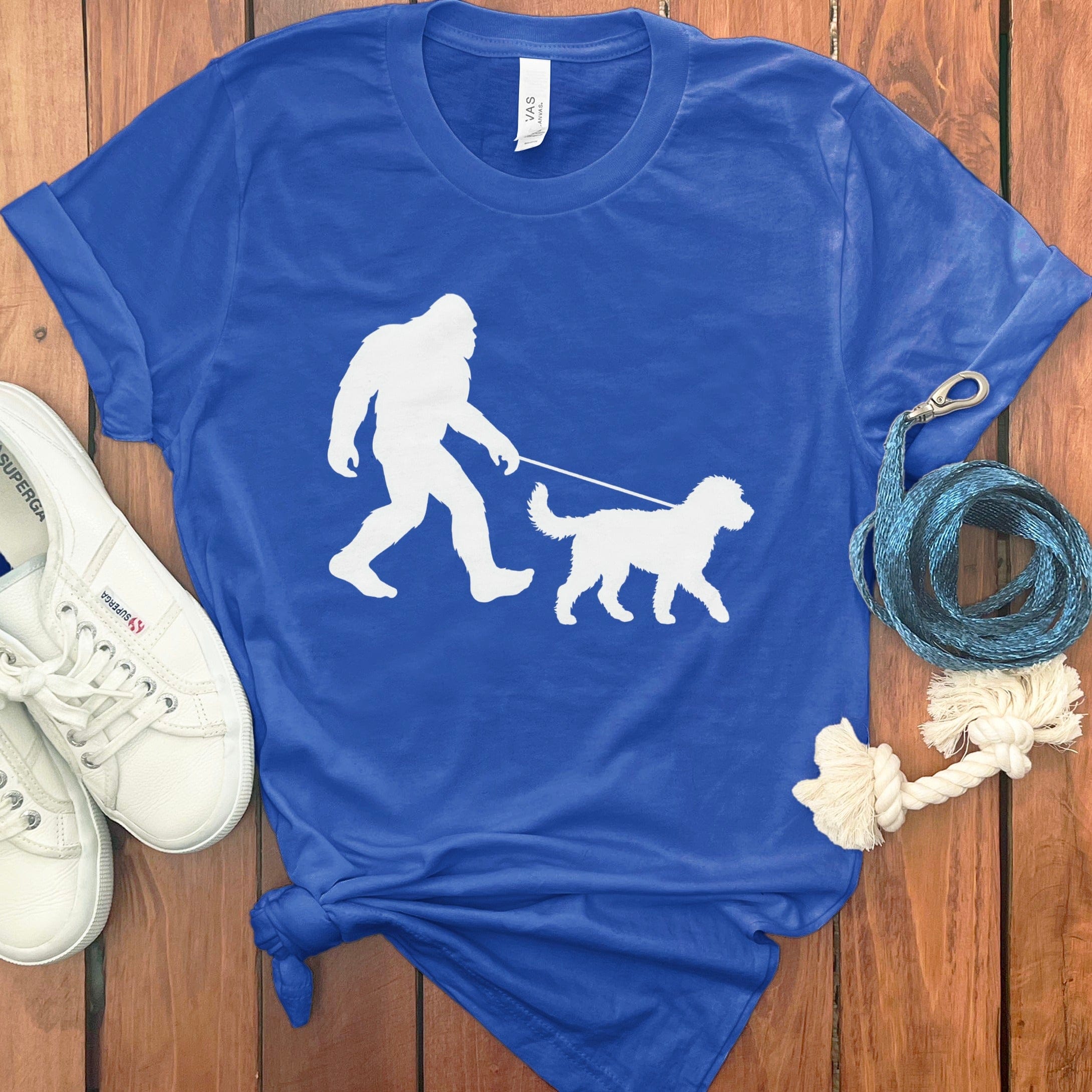 Doodle Bigfoot T-Shirt in True Royal / S by Puppy Jo