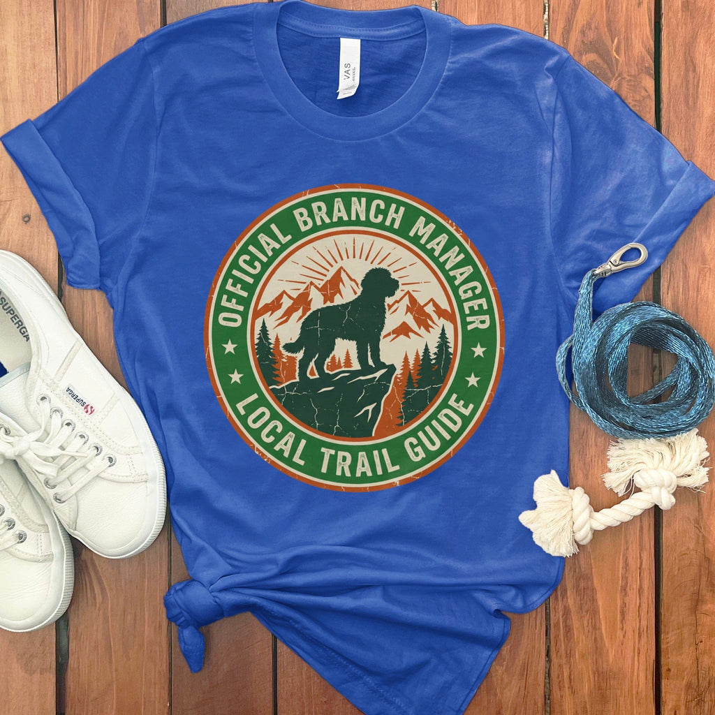 Doodle Branch Manager T-Shirt in True Royal / S by Puppy Jo