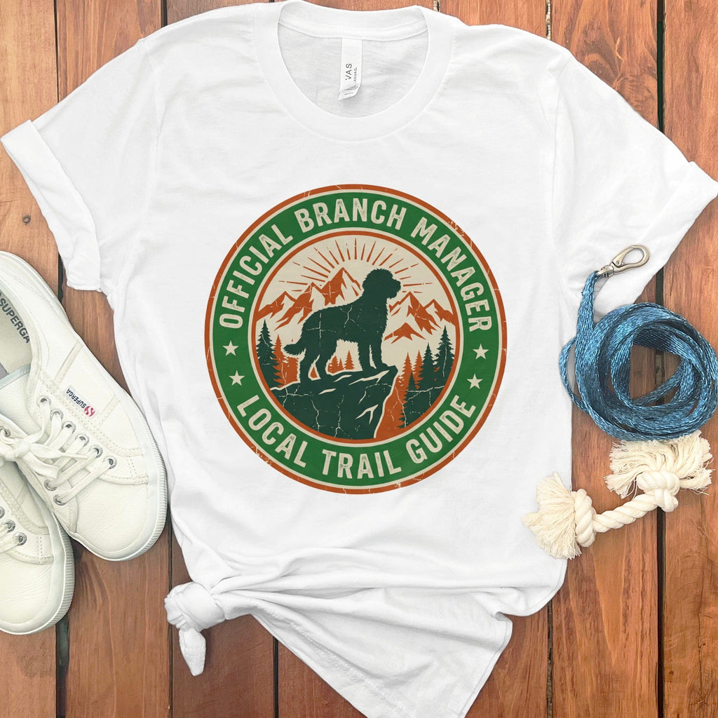 Doodle Branch Manager T-Shirt in White / S by Puppy Jo