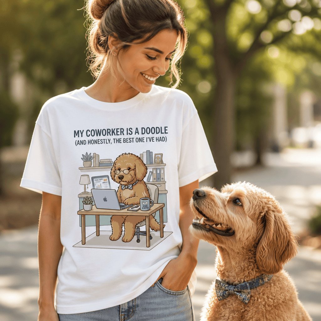Doodle Coworker T-Shirt in by Puppy Jo