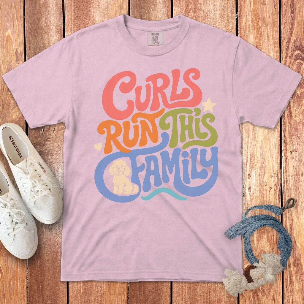 Doodle Curls Signature T-Shirt in Blossom / M by Puppy Jo