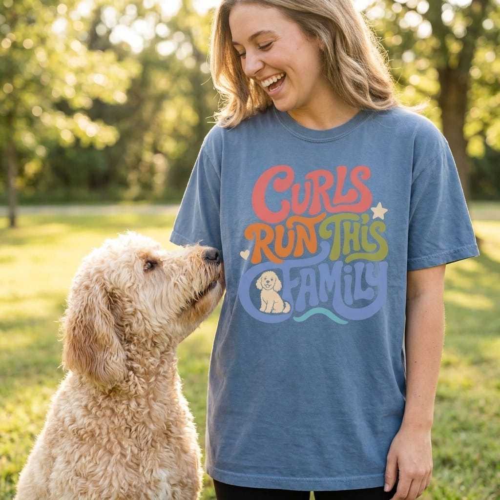 Doodle Curls Signature T-Shirt in by Puppy Jo