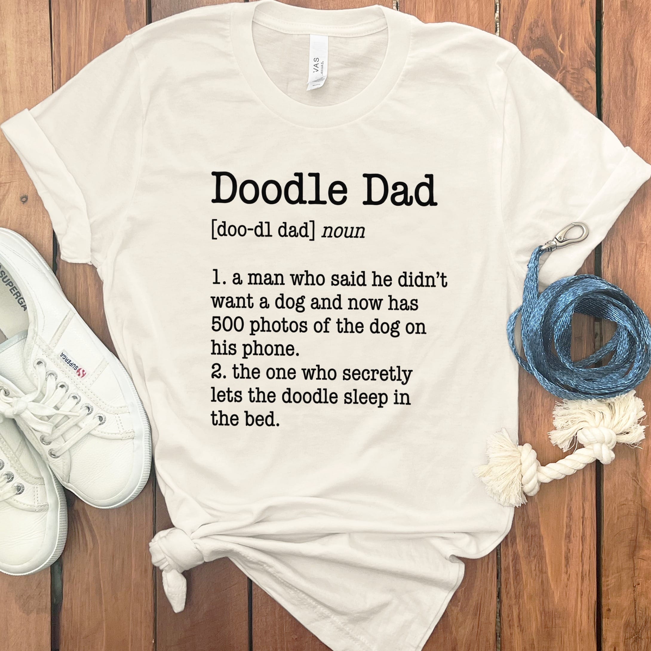 Doodle Dad Dictionary T-Shirt in Natural / S by Puppy Jo