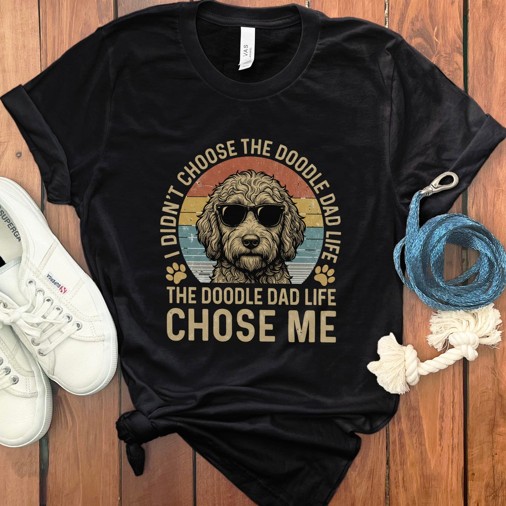 Doodle Dad Life T-Shirt in Black / M by Puppy Jo