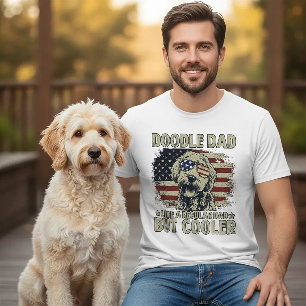 Doodle Dad Patriotic T-Shirt in by Puppy Jo