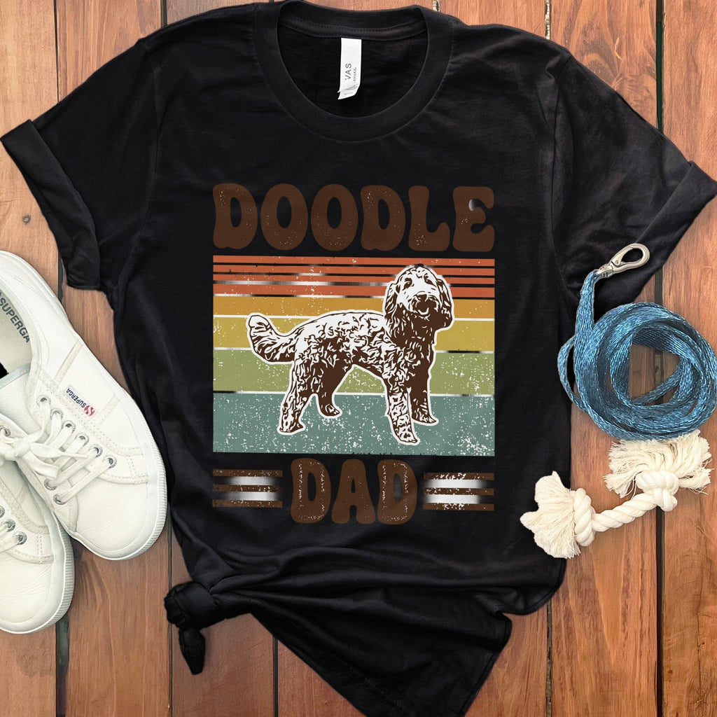 Doodle Dad Retro Font T-Shirt in Black / S by Puppy Jo