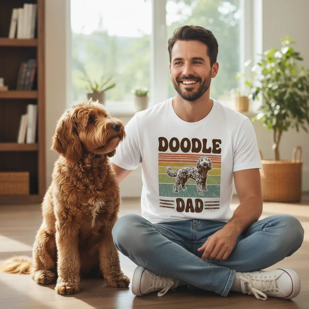 Doodle Dad Retro Font T-Shirt in by Puppy Jo