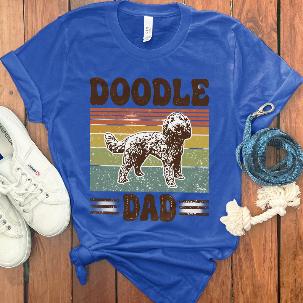 Doodle Dad Retro Font T-Shirt in True Royal / S by Puppy Jo