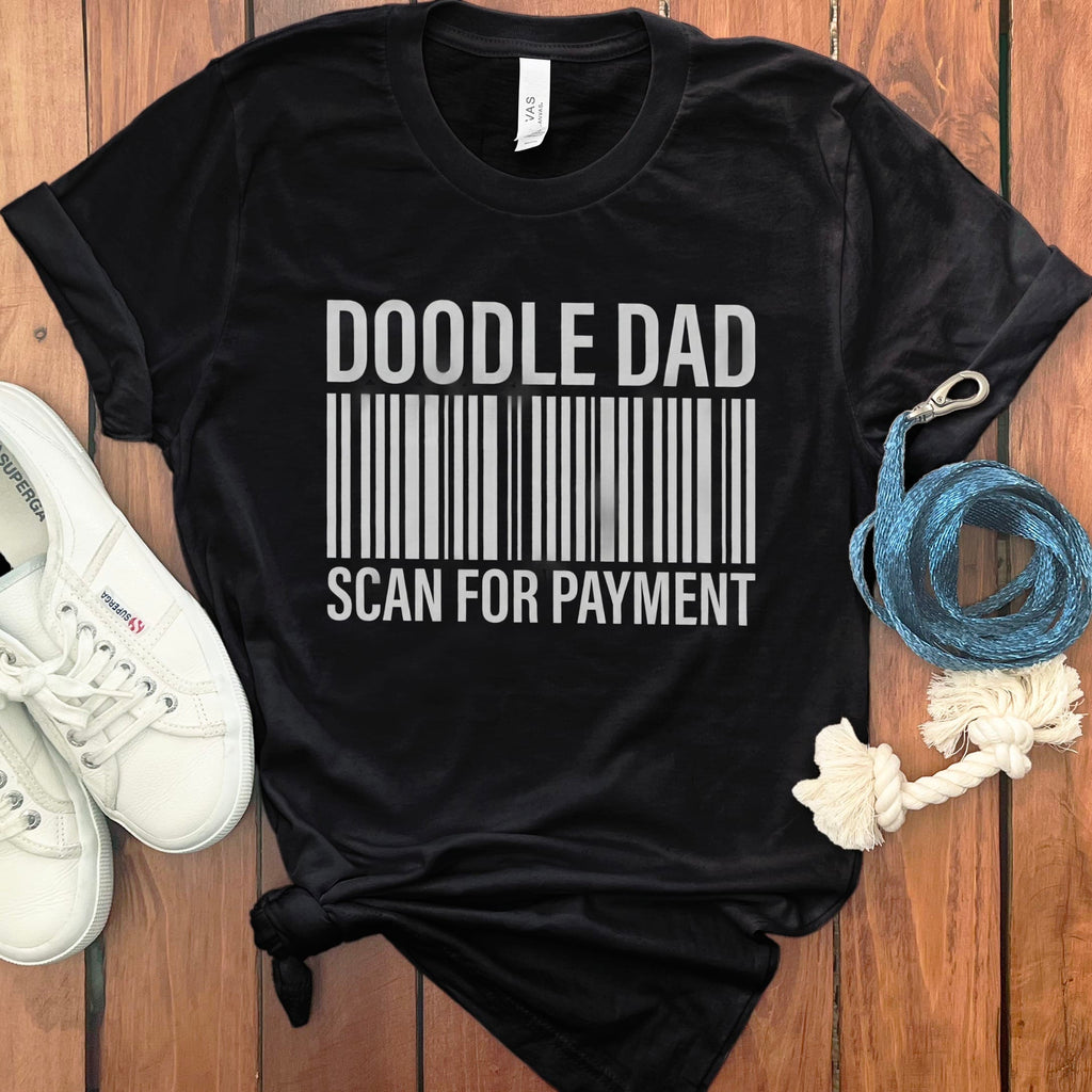 Doodle Dad Scan T-Shirt in Black / S by Puppy Jo