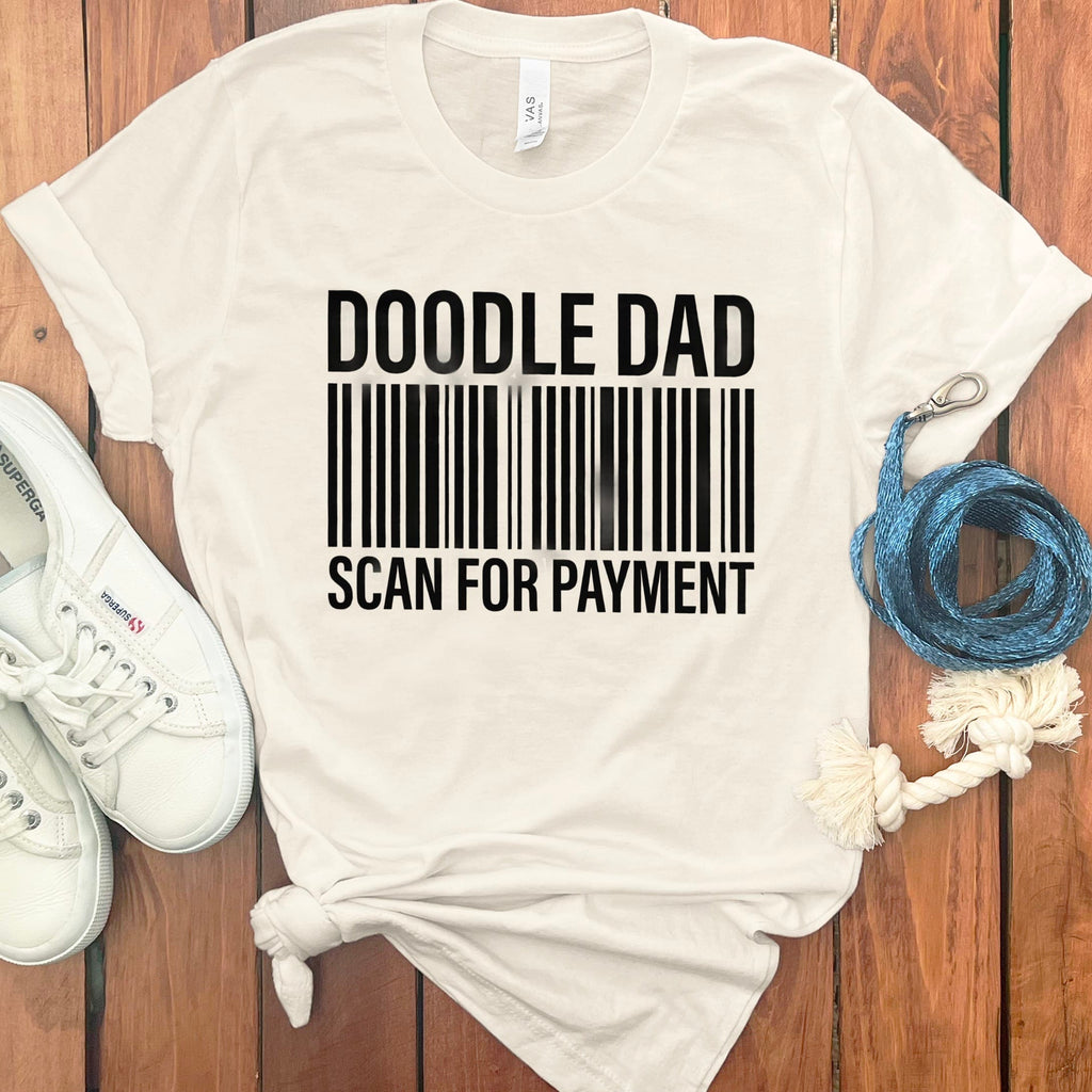 Doodle Dad Scan T-Shirt in Natural / S by Puppy Jo