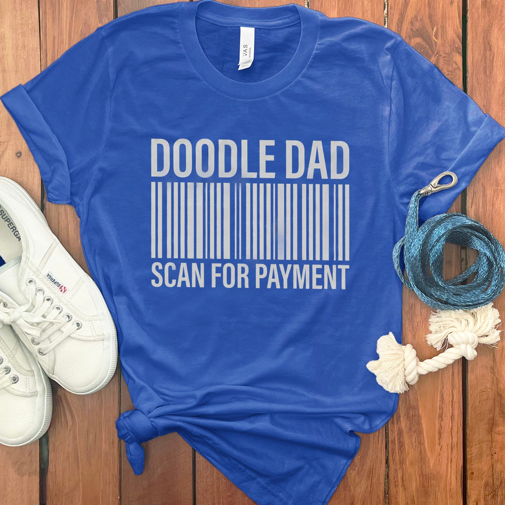 Doodle Dad Scan T-Shirt in True Royal / S by Puppy Jo