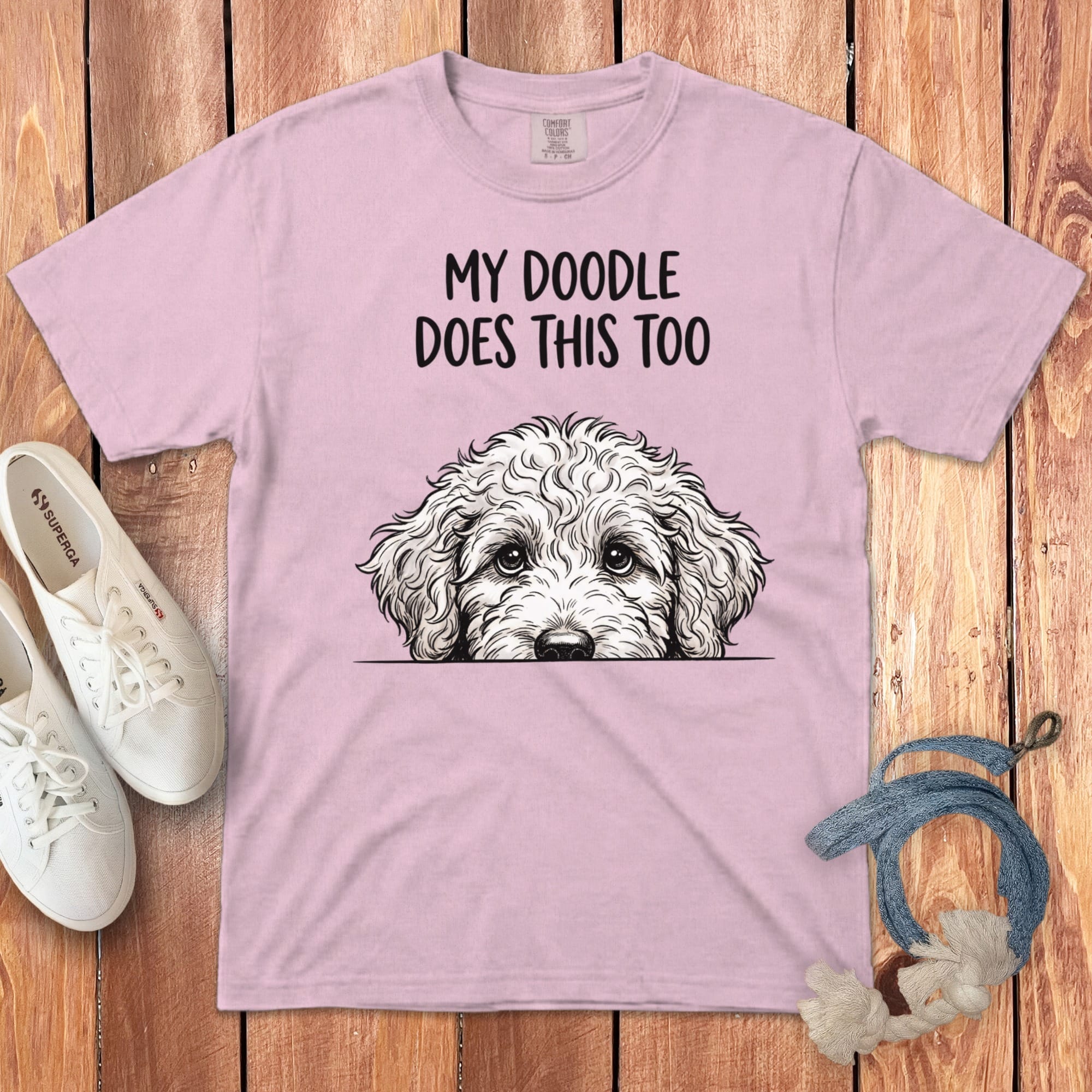 Doodle Does Signature T-Shirt in Blossom / M by Puppy Jo