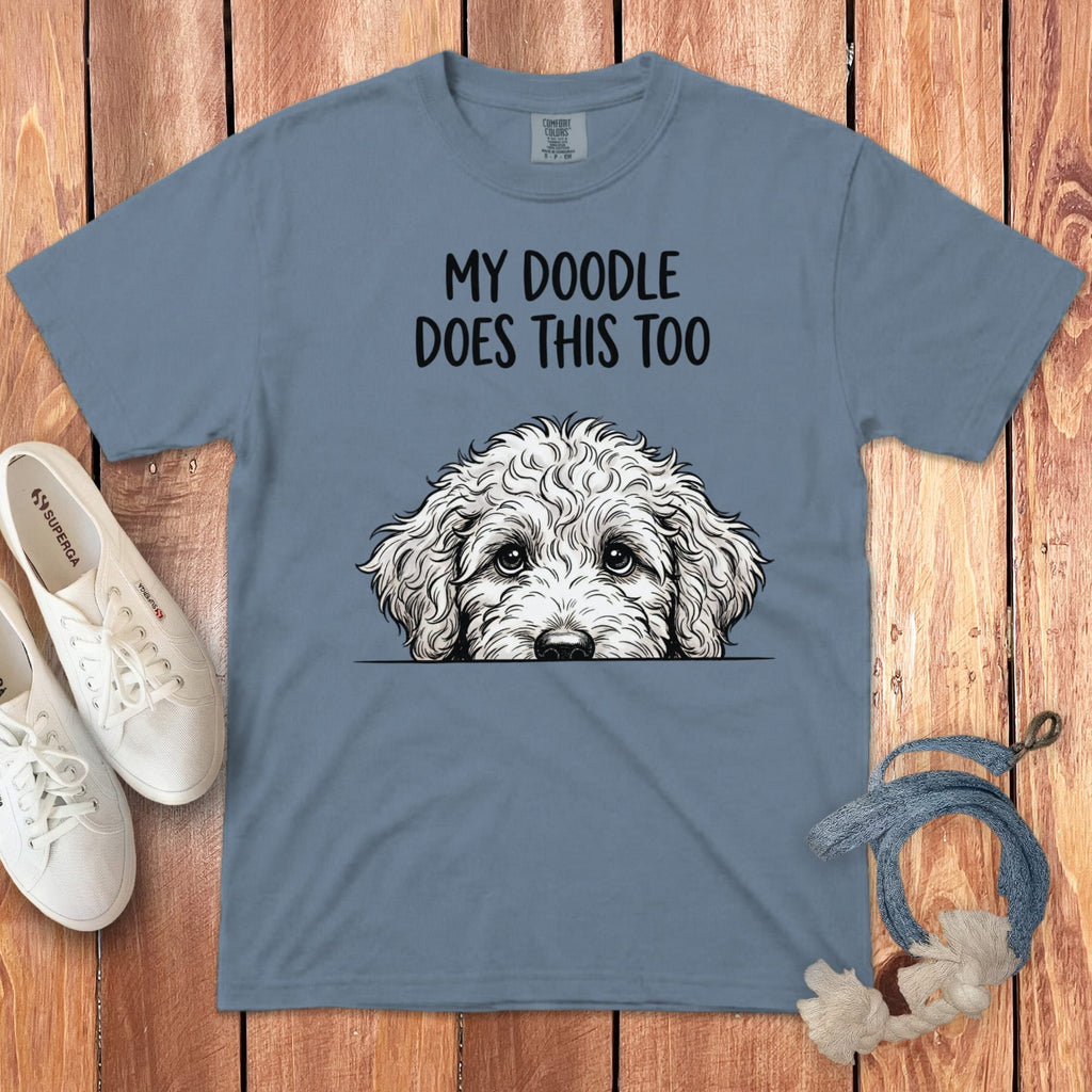 Doodle Does Signature T-Shirt in Blue Jean / M by Puppy Jo