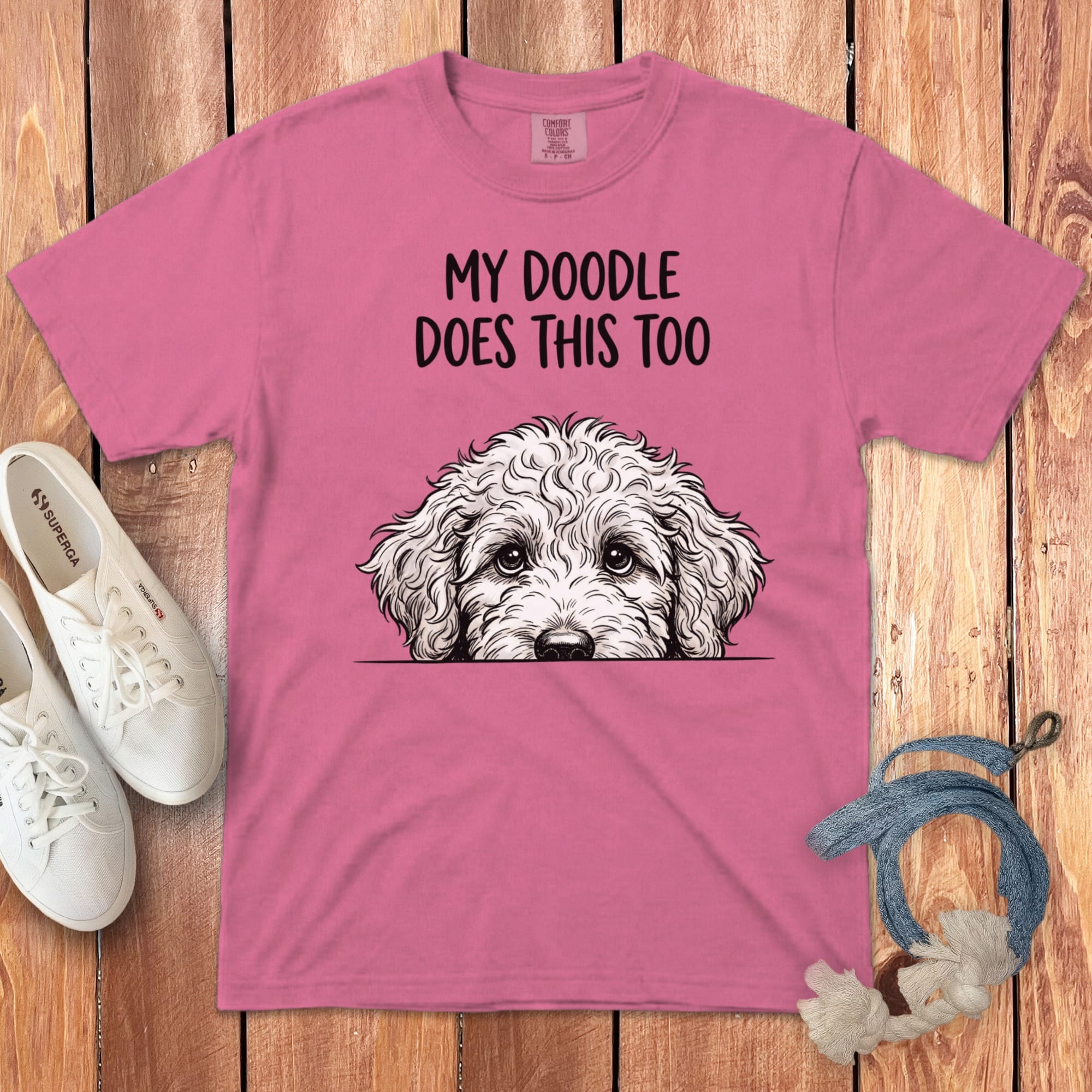 Doodle Does Signature T-Shirt in Crunchberry / M by Puppy Jo