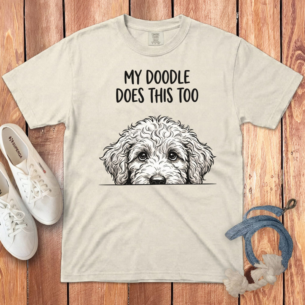 Doodle Does Signature T-Shirt in Ivory / M by Puppy Jo
