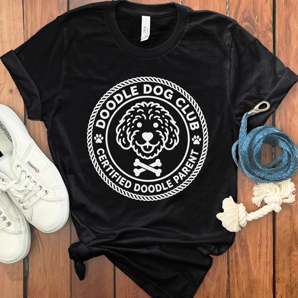 Doodle Dog Club T-Shirt in Black / S by Puppy Jo