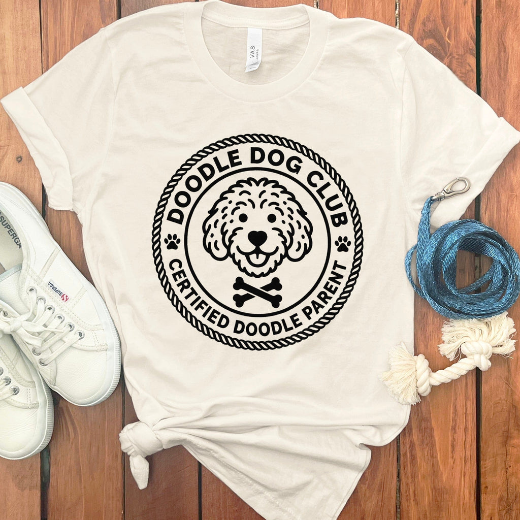 Doodle Dog Club T-Shirt in Natural / S by Puppy Jo
