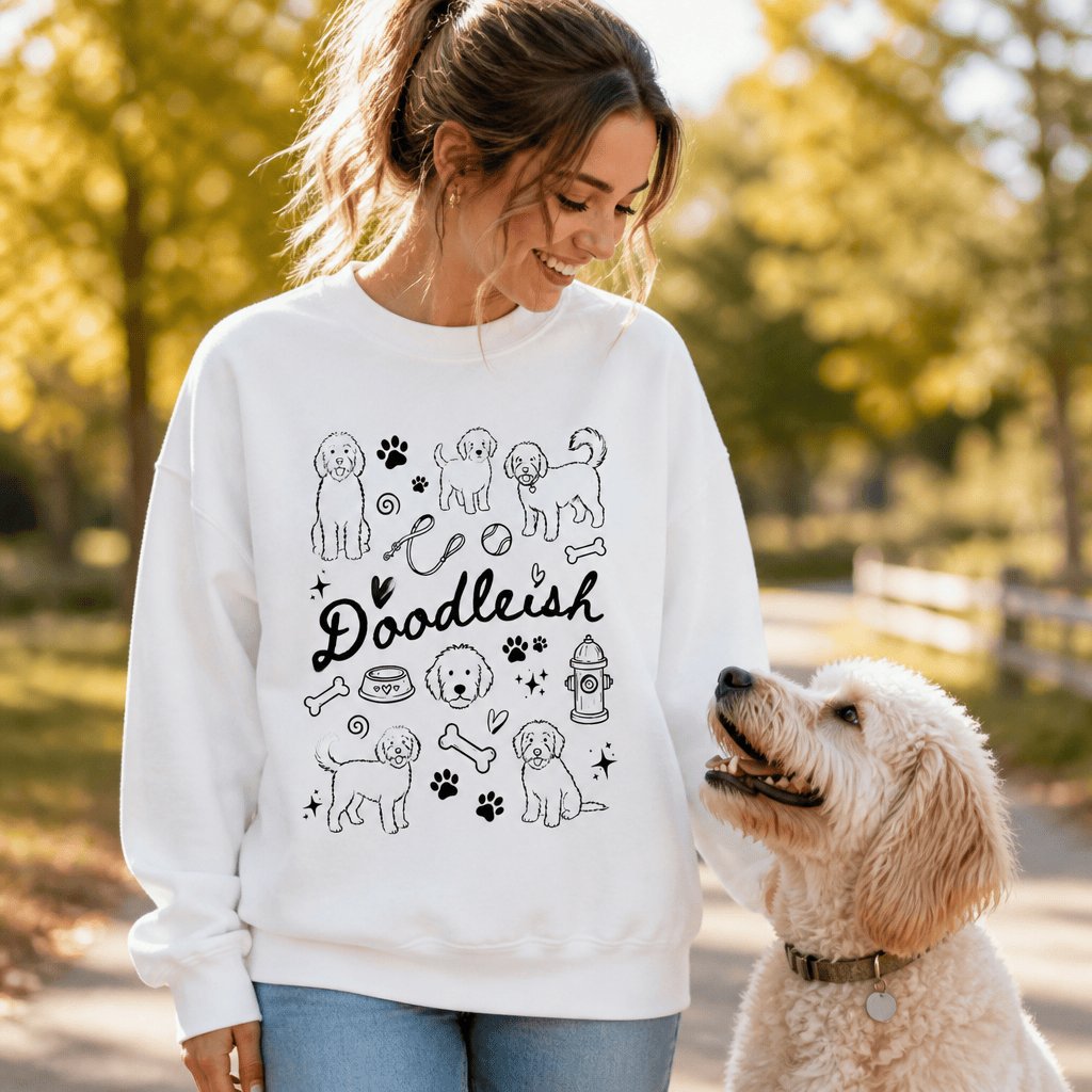 Doodle Dog Doodleish Sweatshirt in by Puppy Jo